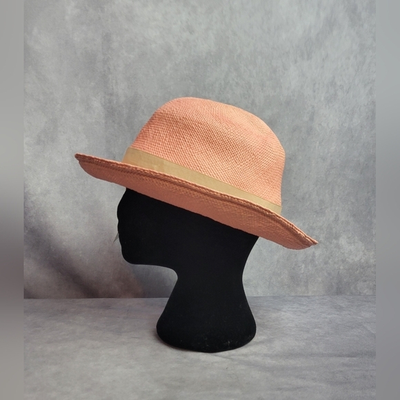 Quadalupe Free people hat fedora Wana Panama Pink Women\'s Size M‎ main image 8